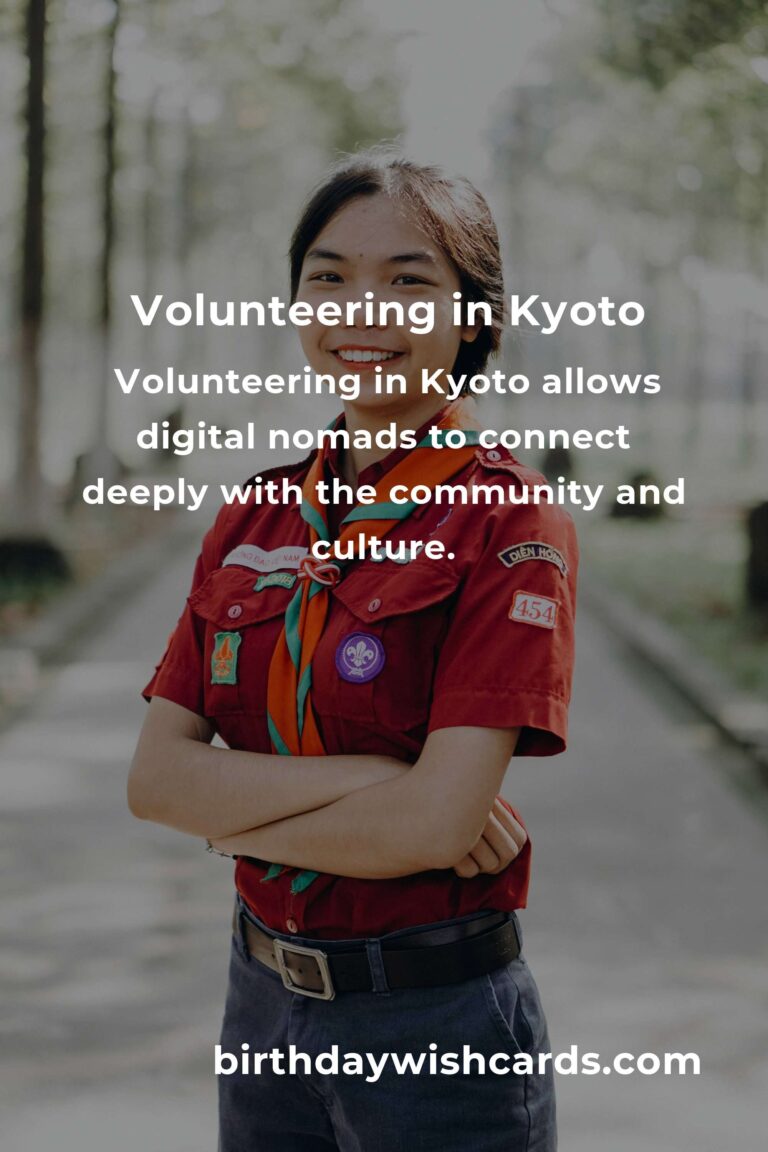 Embrace Kyoto: Volunteer Opportunities for Digital Nomads Seeking Meaningful Connections