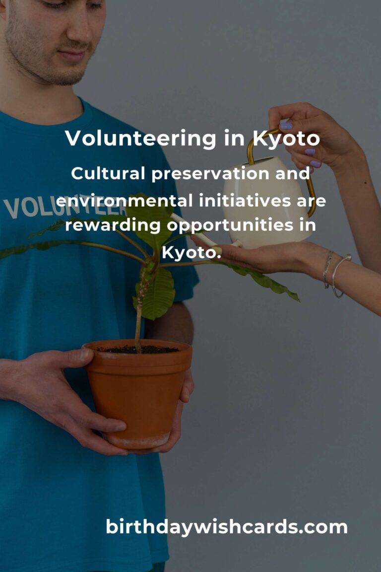 Embrace Kyoto: Volunteer Opportunities for Digital Nomads Seeking Meaningful Connections