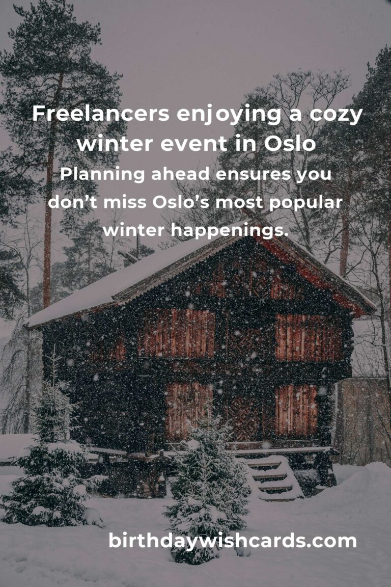 Embrace Oslo’s Magic: The Best Winter Events for Freelancers Seeking Inspiration & Connection