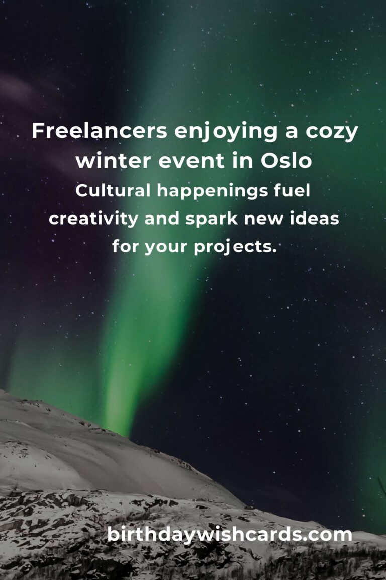 Embrace Oslo’s Magic: The Best Winter Events for Freelancers Seeking Inspiration & Connection