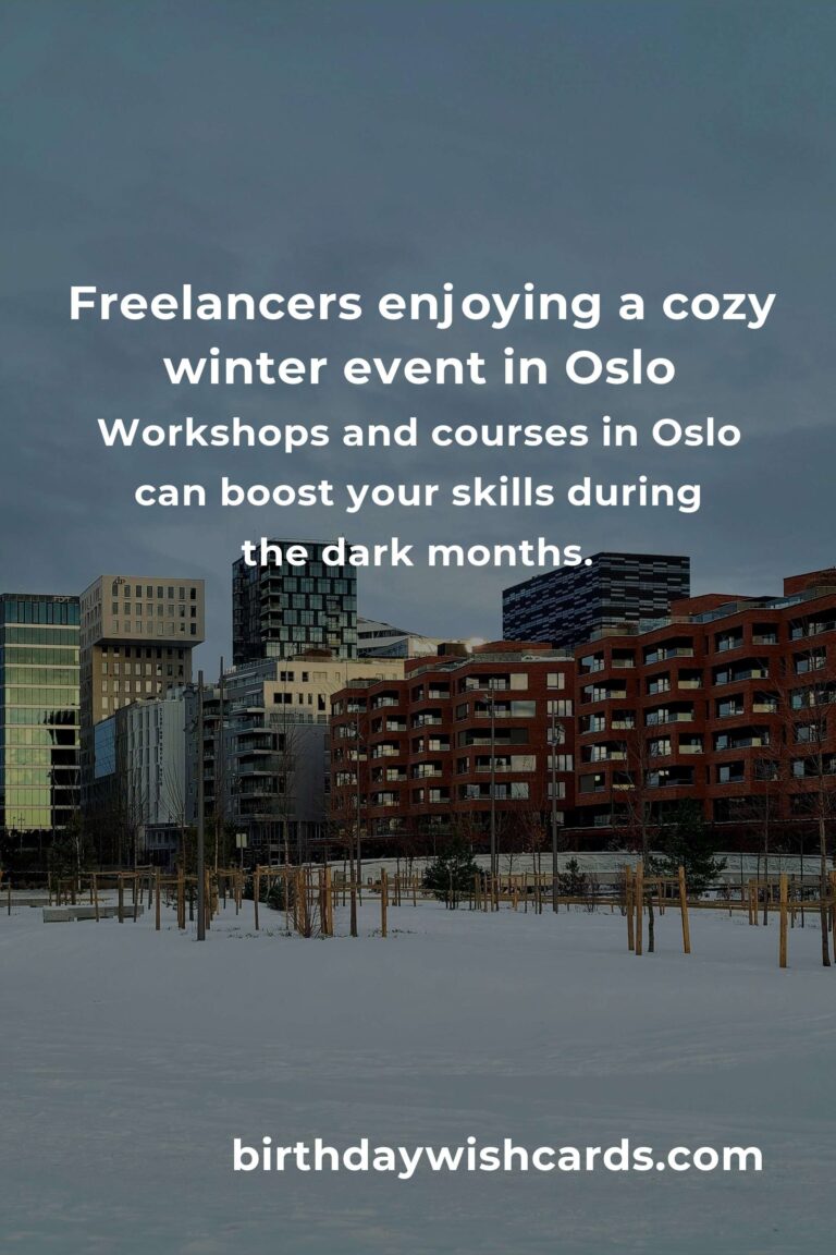 Embrace Oslo’s Magic: The Best Winter Events for Freelancers Seeking Inspiration & Connection