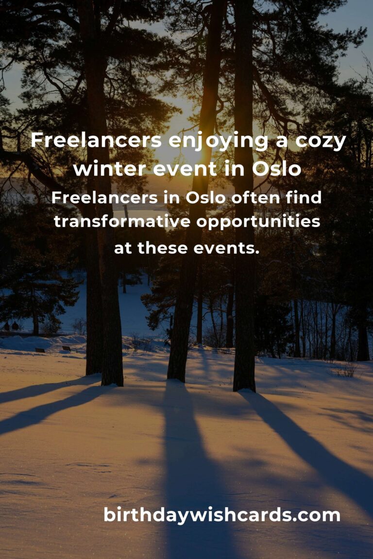 Embrace Oslo’s Magic: The Best Winter Events for Freelancers Seeking Inspiration & Connection