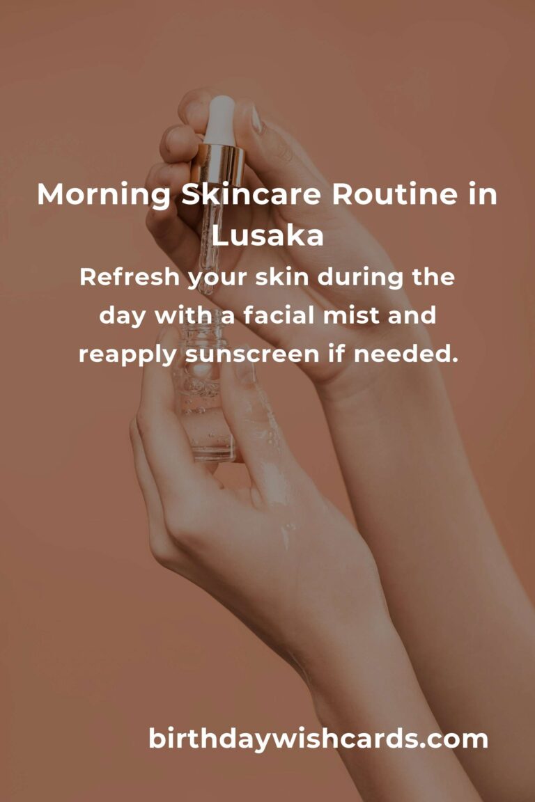 Embrace Radiant Skin with Daily Habits in Lusaka's Unique Climate
