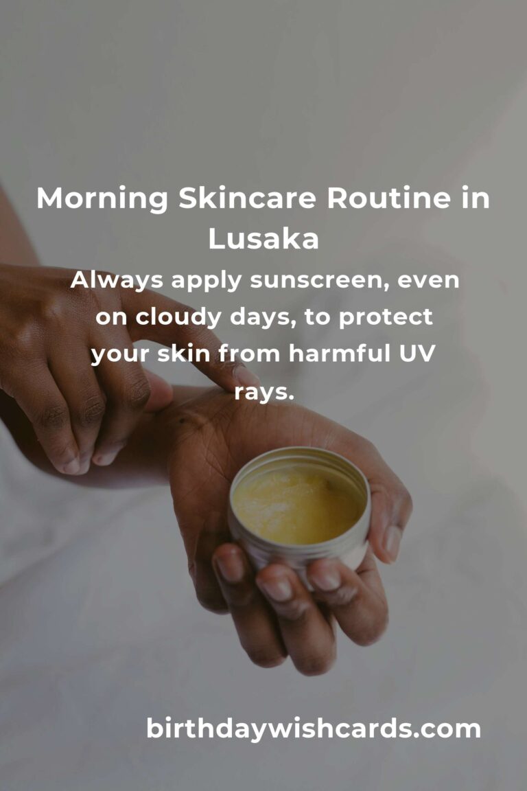 Embrace Radiant Skin with Daily Habits in Lusaka's Unique Climate