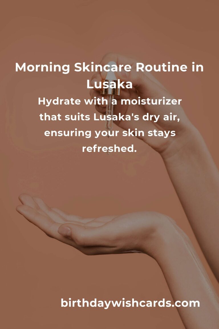 Embrace Radiant Skin with Daily Habits in Lusaka's Unique Climate