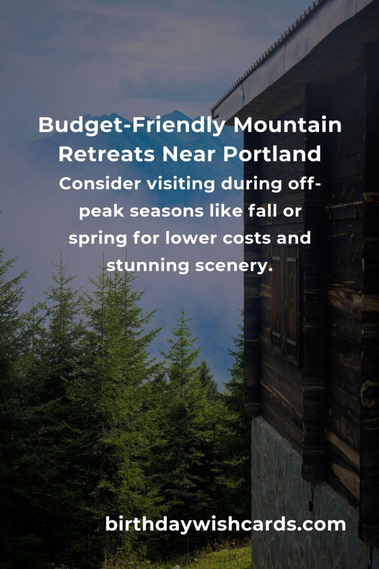 Embrace Tranquility: Your Budget Guide to Mountain Retreats in Portland