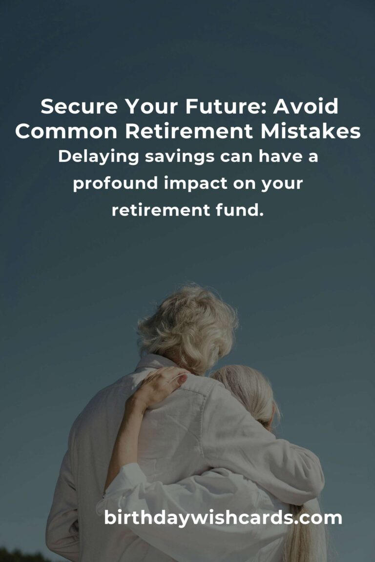 Embrace Your Future: Avoid These Retirement Planning Mistakes in Your 40s