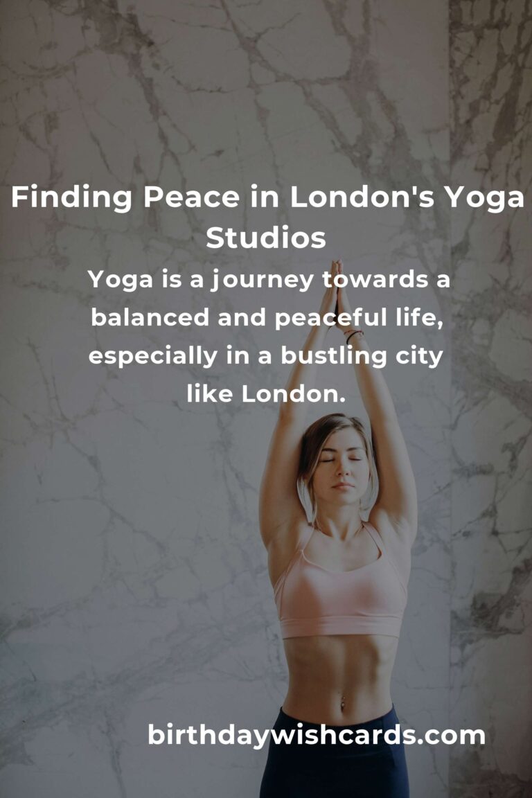 Embrace Your Inner Peace: A Beginner's Guide to Yoga in London