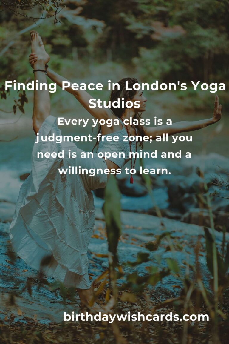Embrace Your Inner Peace: A Beginner's Guide to Yoga in London