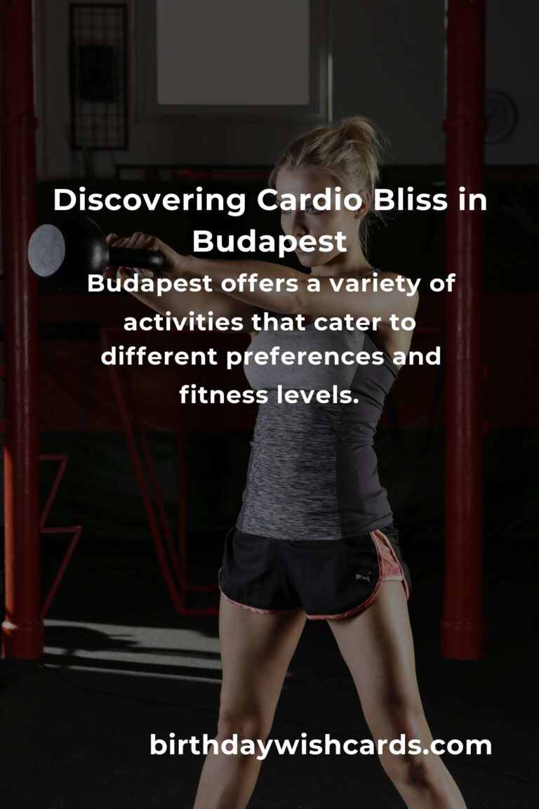Embrace Your Journey: Beginner’s Guide to Cardio Workouts in Budapest