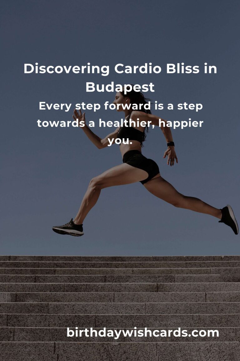 Embrace Your Journey: Beginner's Guide to Cardio Workouts in Budapest