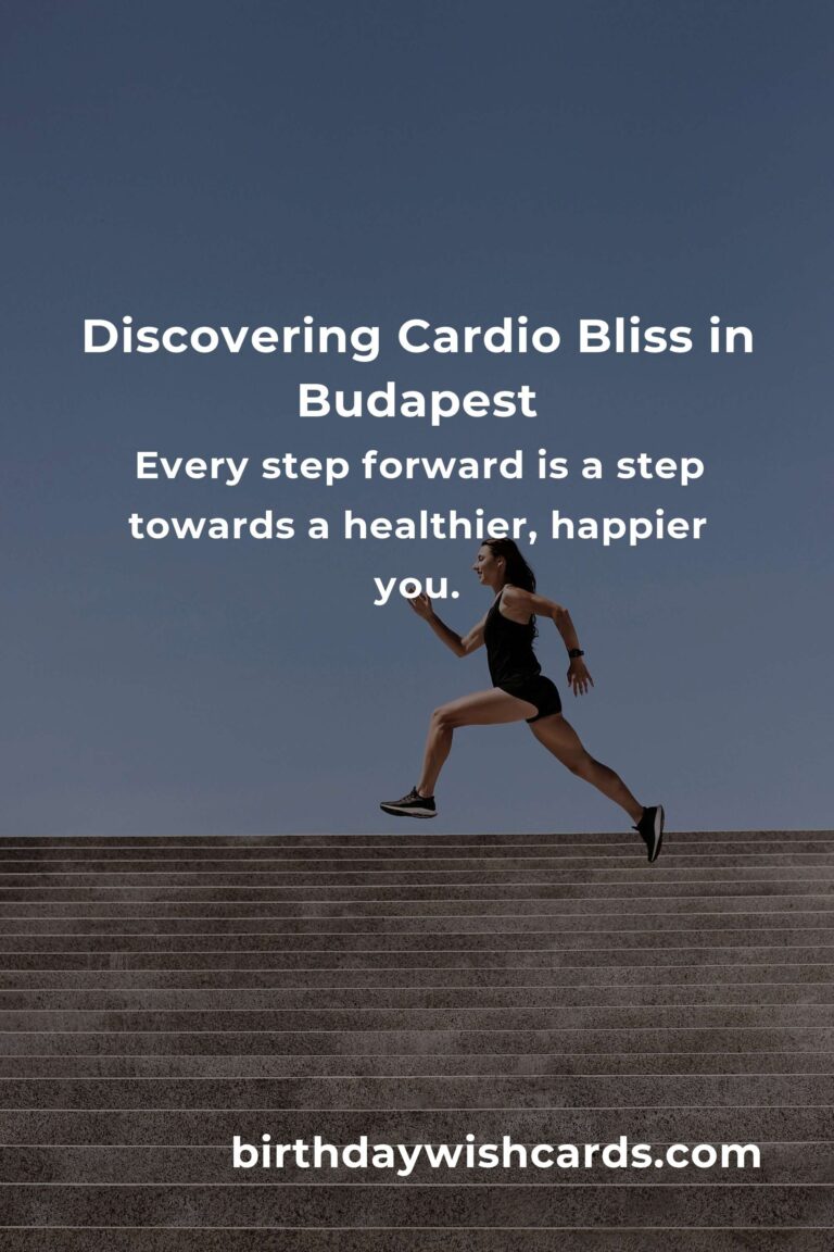 Embrace Your Journey: Beginner's Guide to Cardio Workouts in Budapest