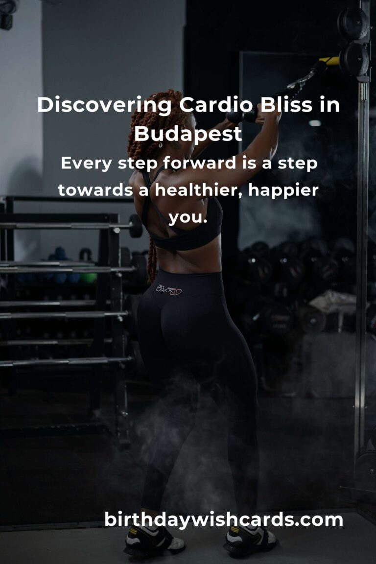 Embrace Your Journey: Beginner's Guide to Cardio Workouts in Budapest