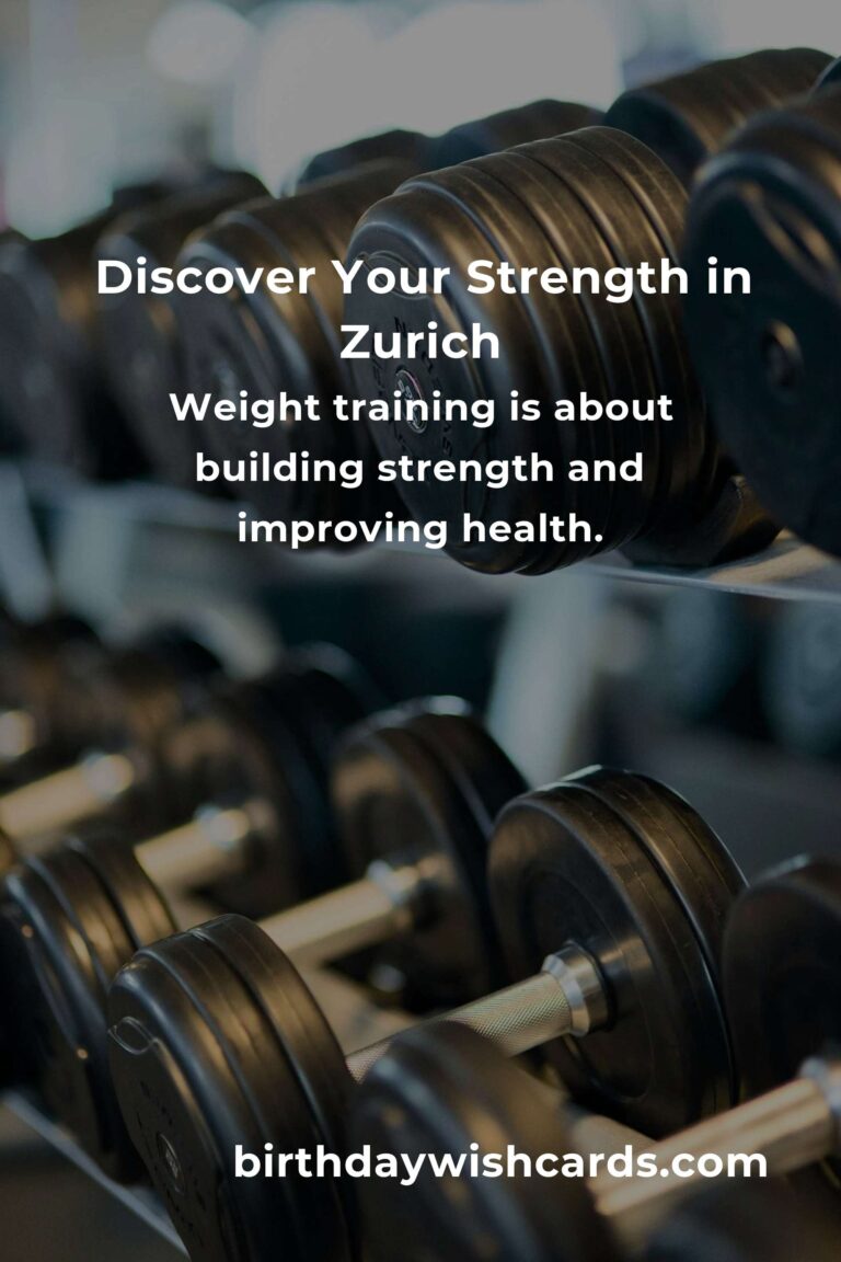 Embrace Your Strength: A Beginner's Guide to Weight Training in Zurich