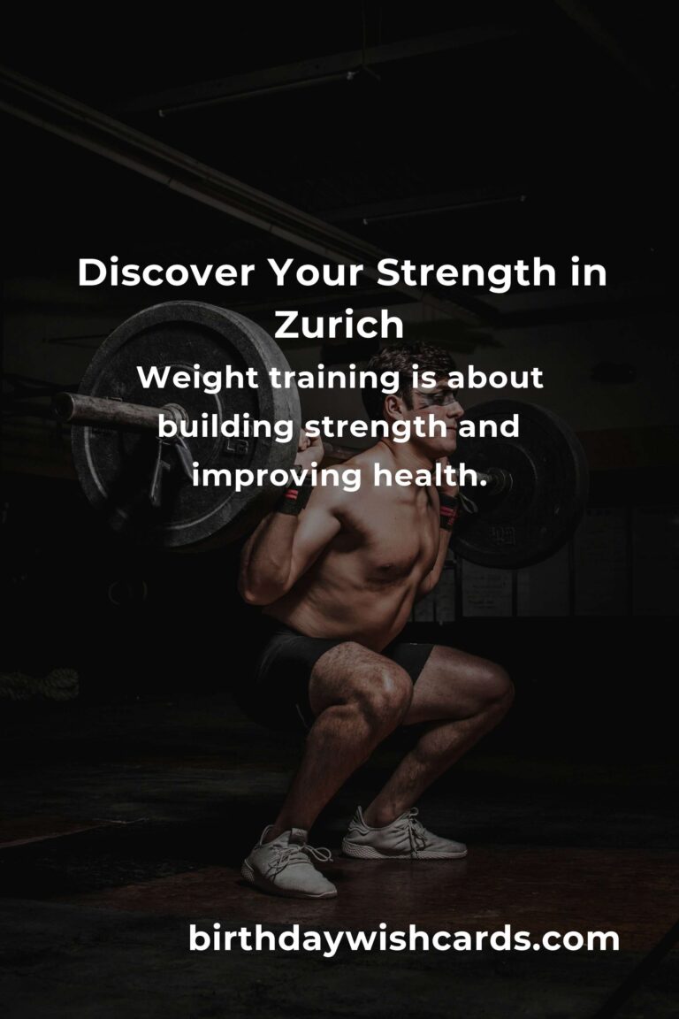 Embrace Your Strength: A Beginner's Guide to Weight Training in Zurich