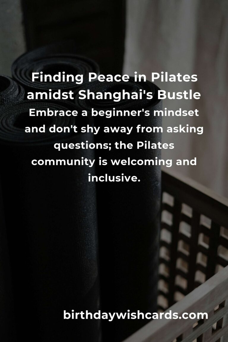 Embrace Your Wellness Journey: A Beginner's Guide to Pilates in Shanghai