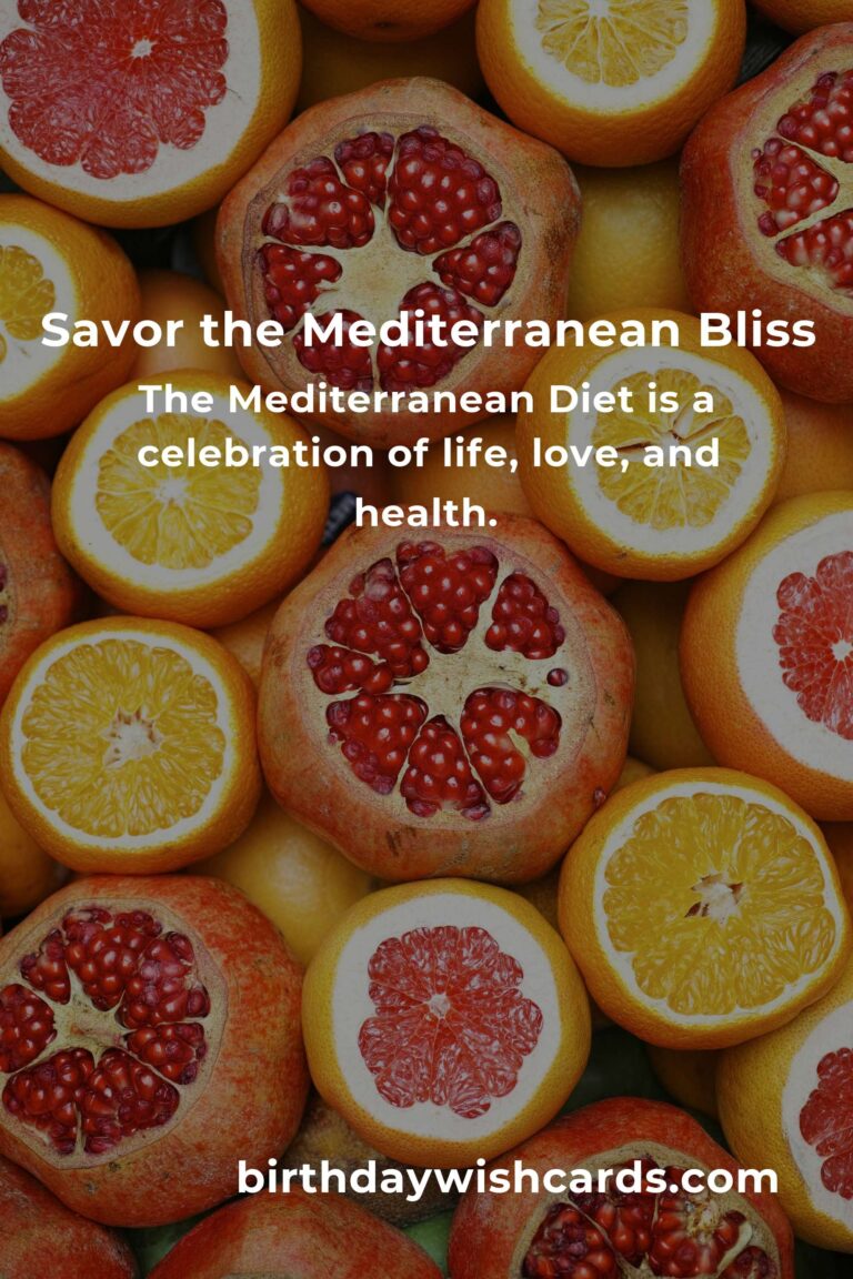 Embrace the Joy of Eating: Discovering the Mediterranean Diet for Food Lovers