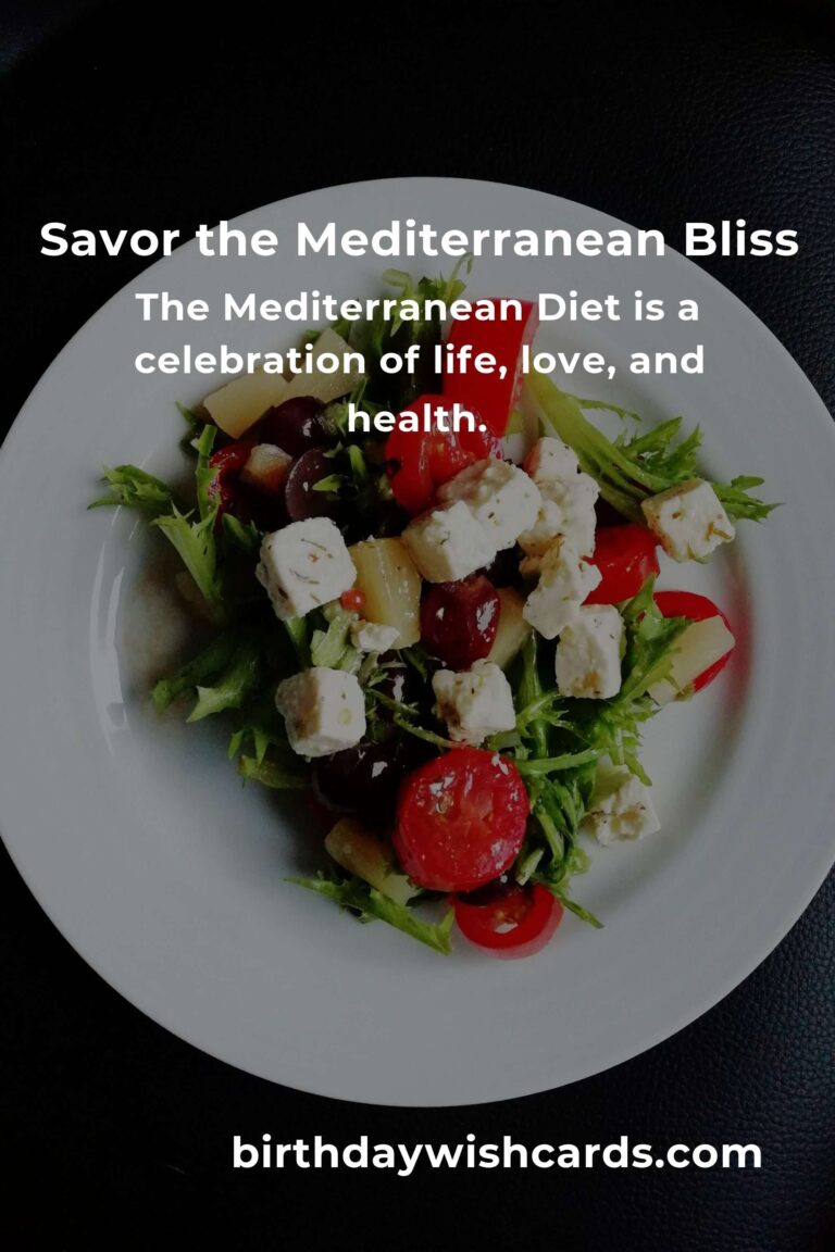 Embrace the Joy of Eating: Discovering the Mediterranean Diet for Food Lovers