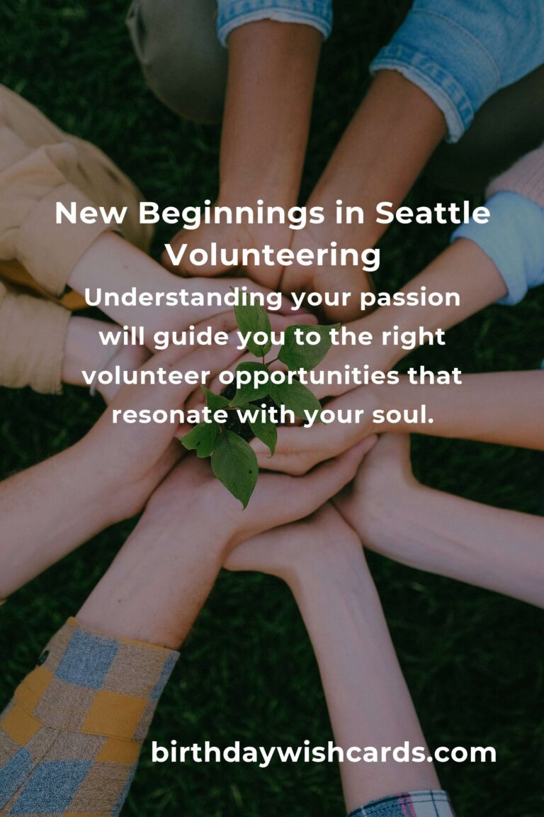 Embracing New Beginnings: How to Start Volunteering in Seattle for Empty Nesters
