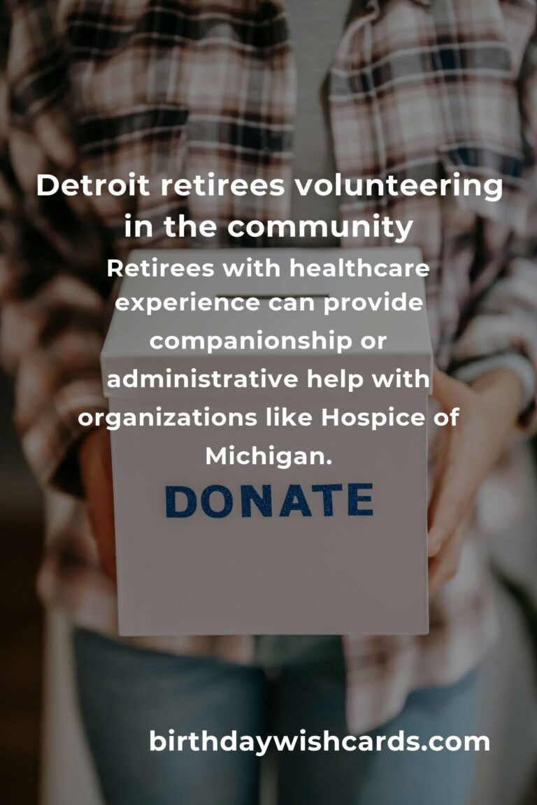 Embracing Purpose: The Best Volunteer Opportunities for Retirees in Detroit