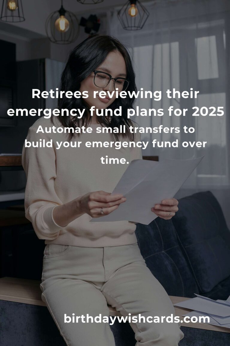 Emergency Fund Tips for Retirees in 2025: Secure Your Peace of Mind