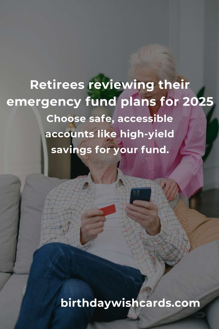 Emergency Fund Tips for Retirees in 2025: Secure Your Peace of Mind