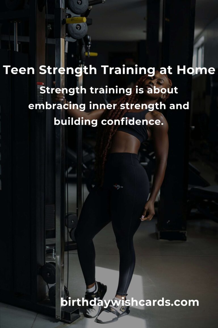 Empower Your Journey: A Home Strength Training Routine for Teens