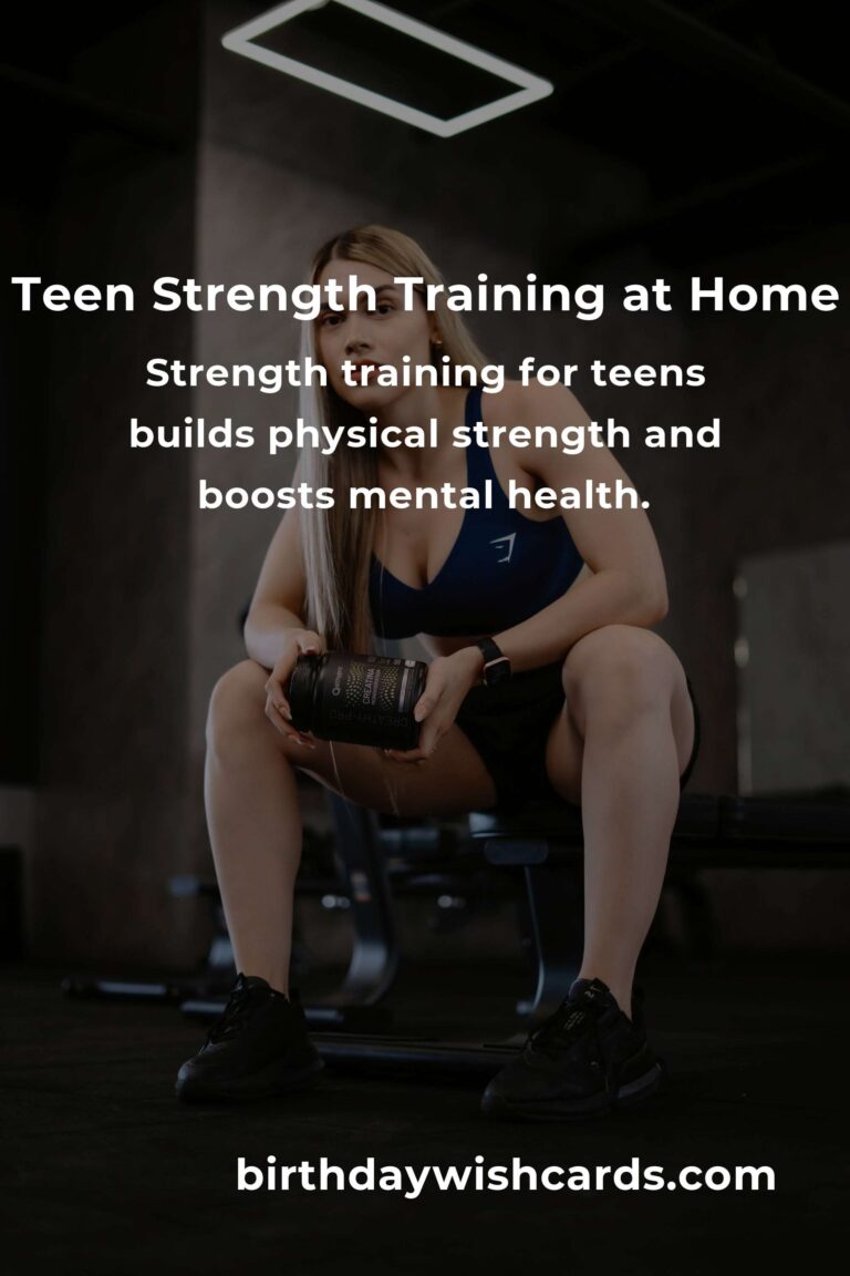 Empower Your Journey: A Home Strength Training Routine for Teens