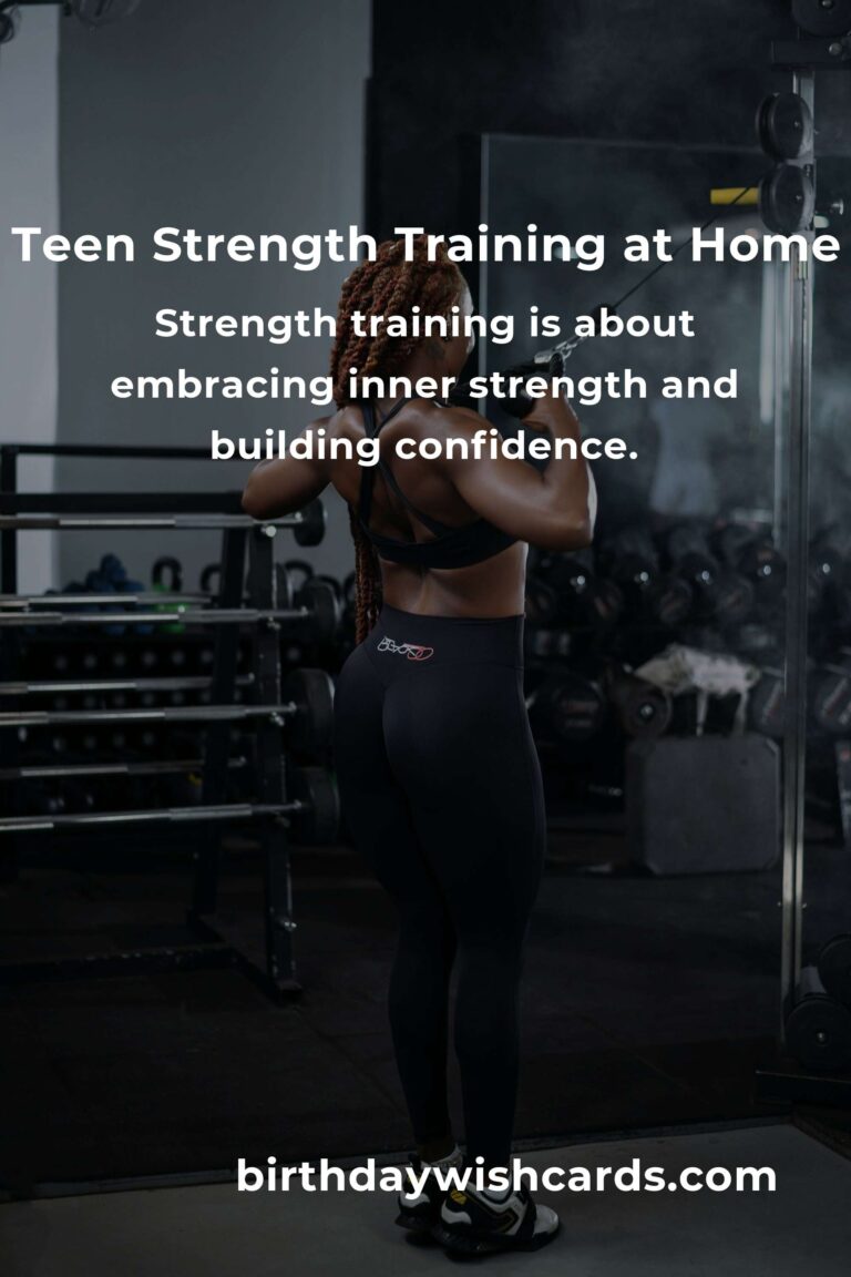 Empower Your Journey: A Home Strength Training Routine for Teens