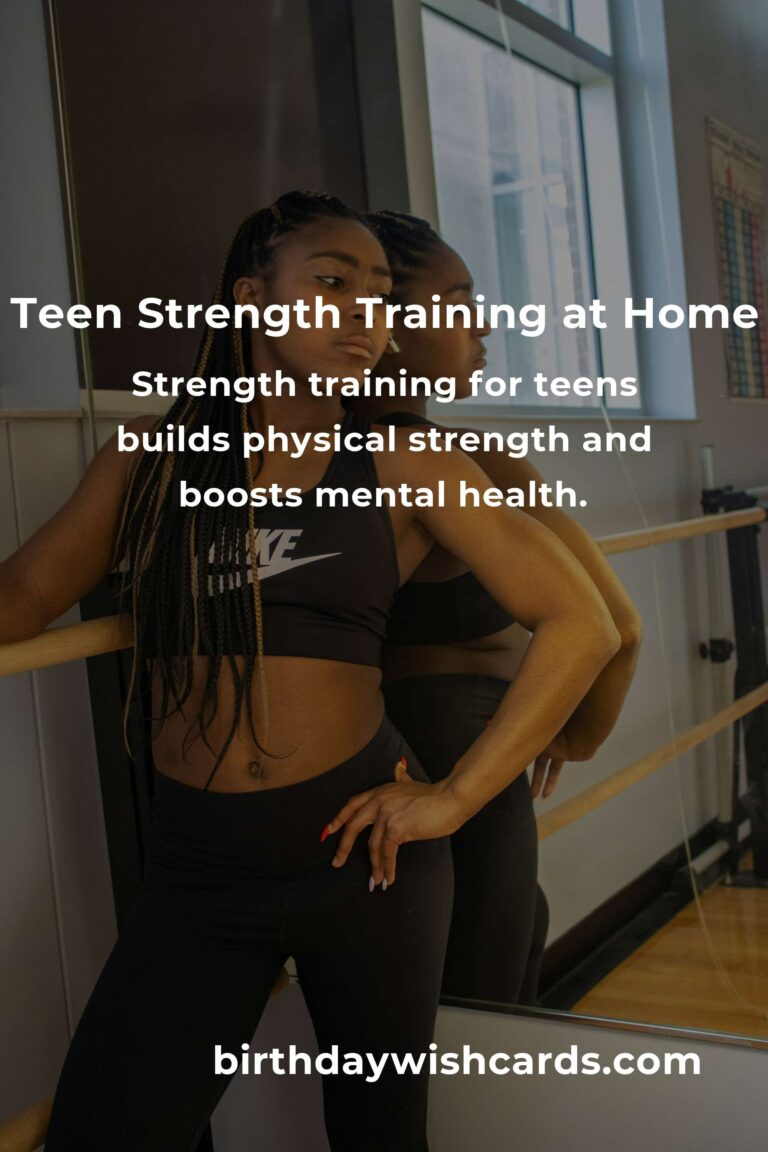 Empower Your Journey: A Home Strength Training Routine for Teens