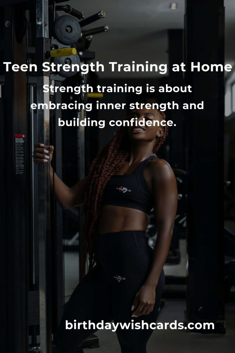 Empower Your Journey: A Home Strength Training Routine for Teens