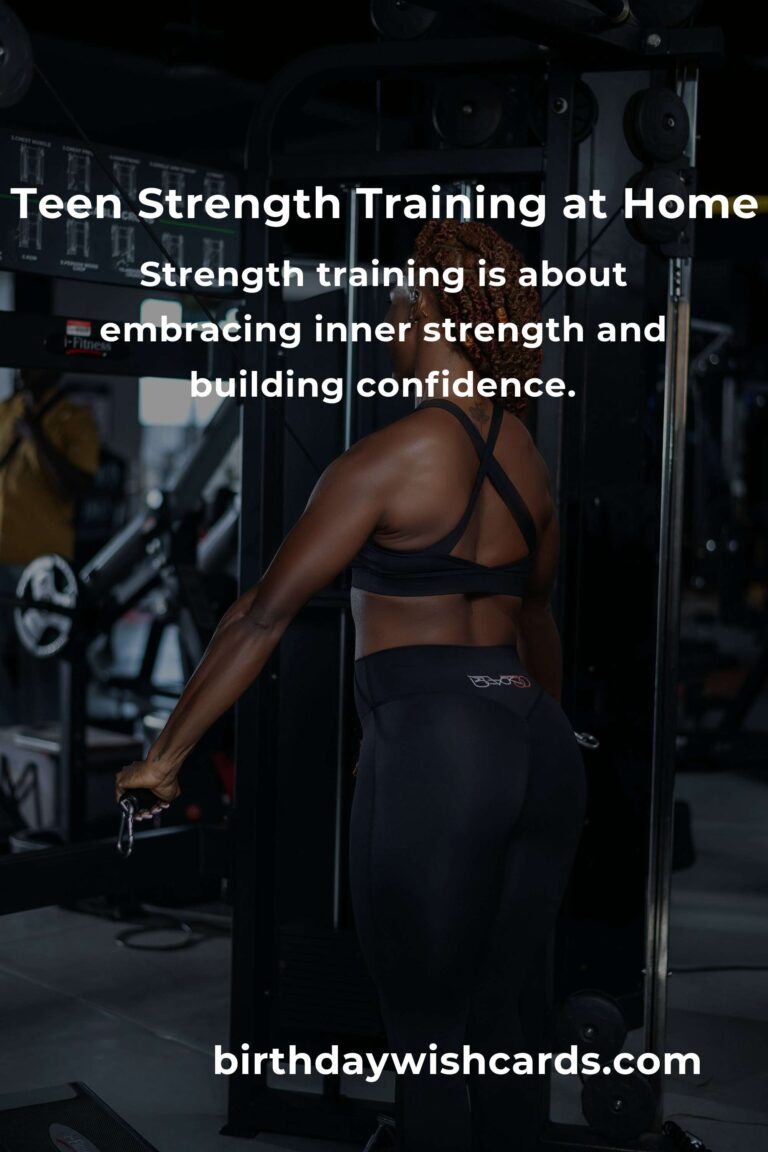 Empower Your Journey: A Home Strength Training Routine for Teens