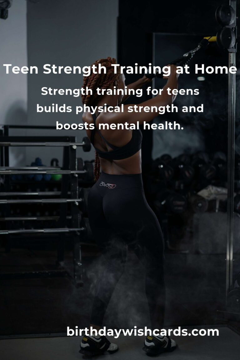 Empower Your Journey: A Home Strength Training Routine for Teens