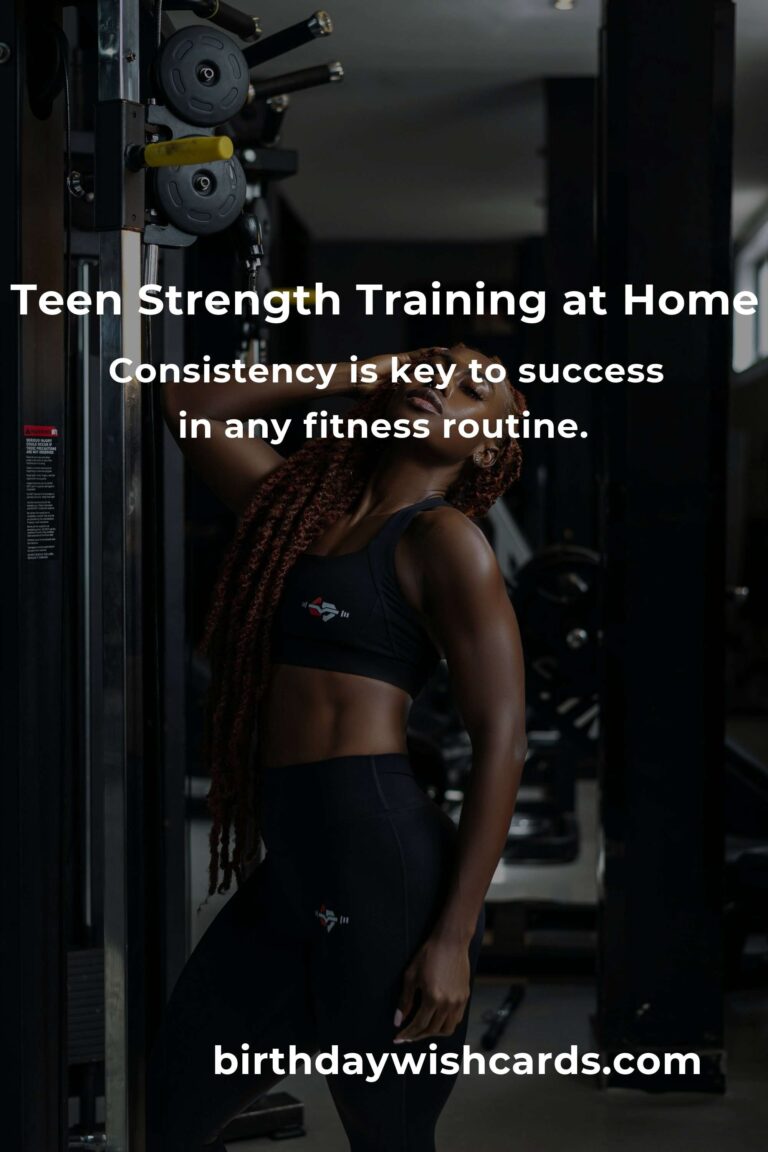 Empower Your Journey: A Home Strength Training Routine for Teens