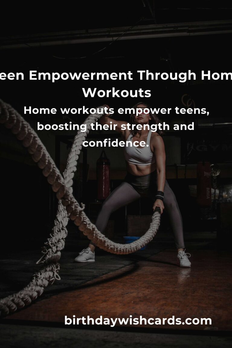 Empower Your Teen: The Ultimate Home Workout Routine for Strength and Confidence