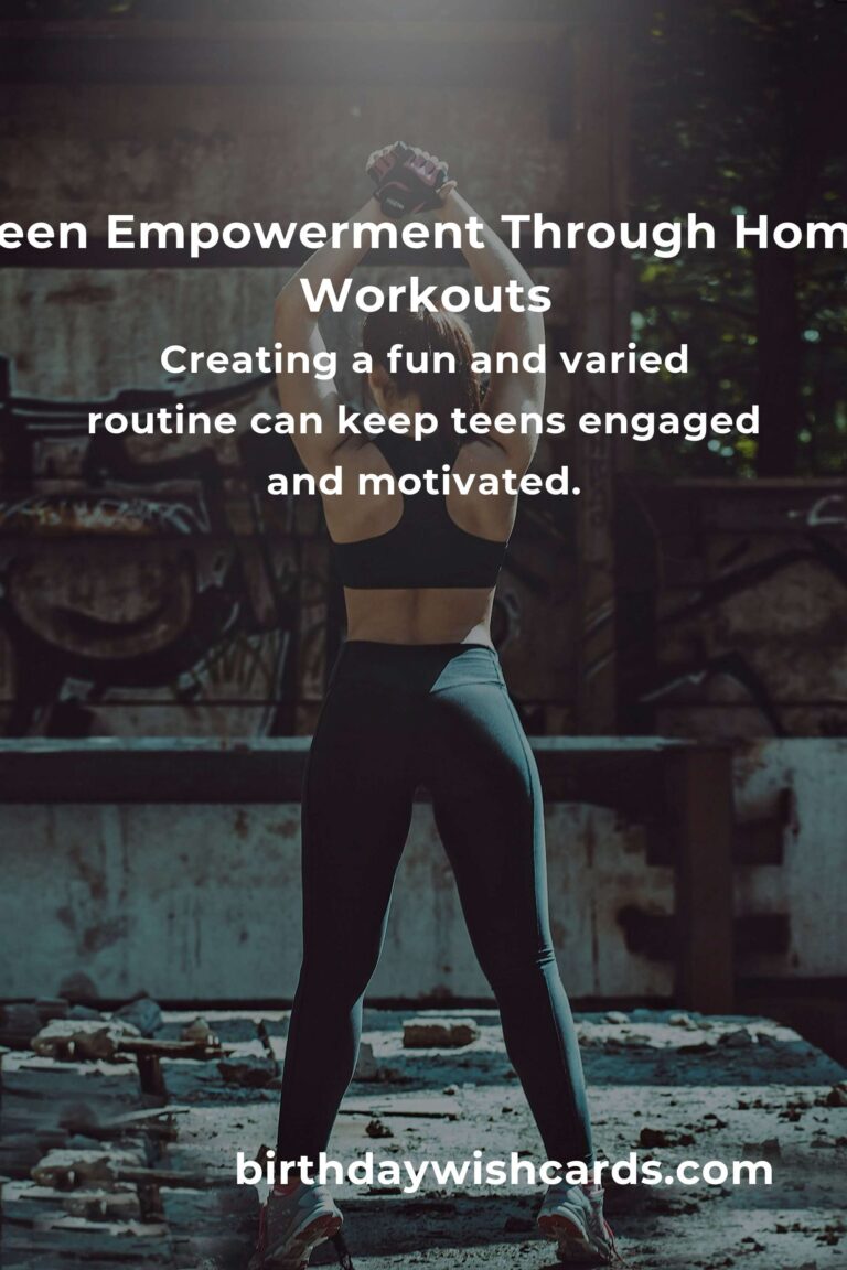 Empower Your Teen: The Ultimate Home Workout Routine for Strength and Confidence