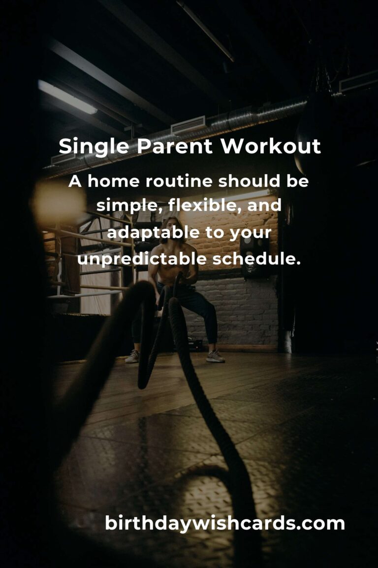 Empowering Home Strength Training Routines for Single Parents