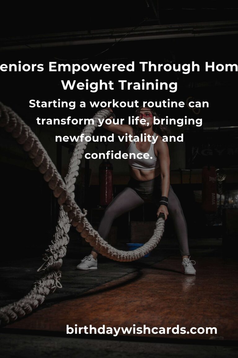 Empowering Home Weight Training Routines for Seniors: Strengthen Your Body and Spirit