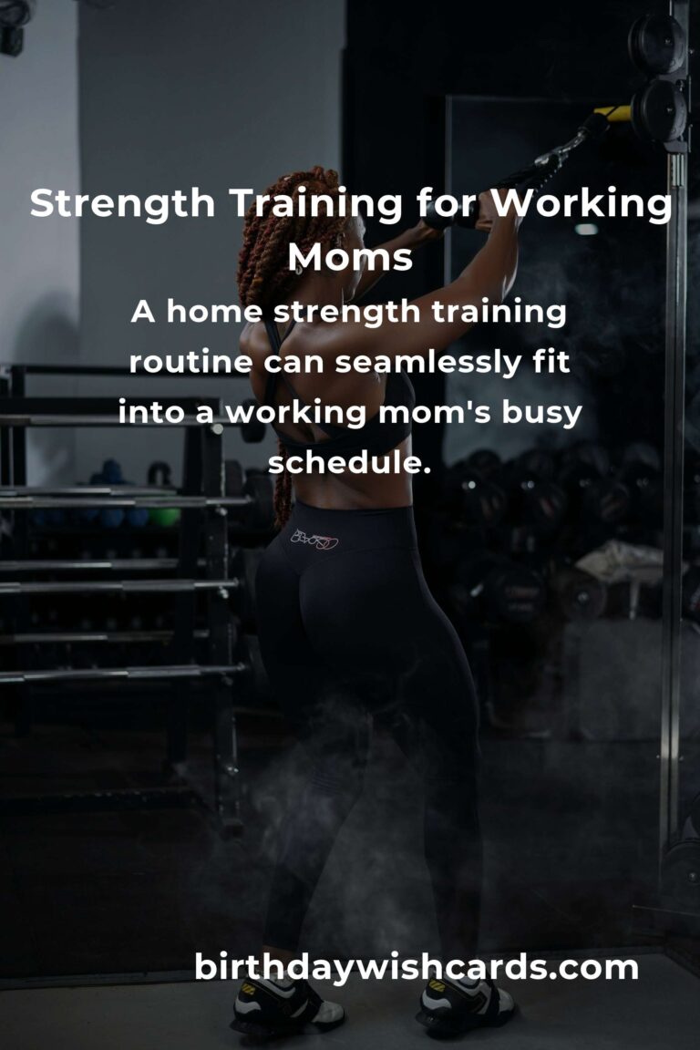 Empowering Strength: A Home Training Routine for the Resilient Working Mom