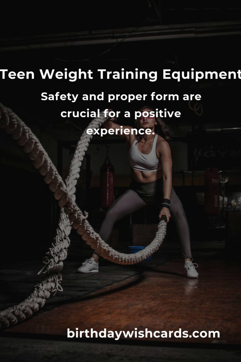 Empowering Teens: A Heartfelt Guide to Weight Training Equipment