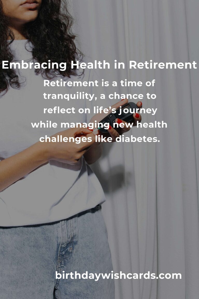 Empowering Your Golden Years: A Heartfelt Guide to Managing Diabetes in Retirement