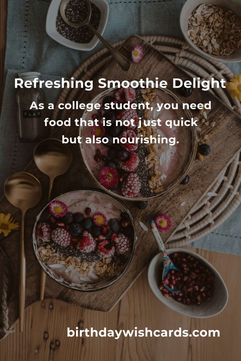 Energize Your College Life: Healthy Smoothie Recipes to Fuel Your Journey