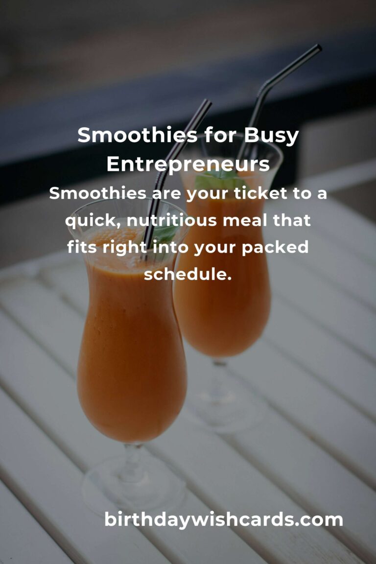 Energize Your Day: Easy Smoothie Recipes for Busy Small Business Owners