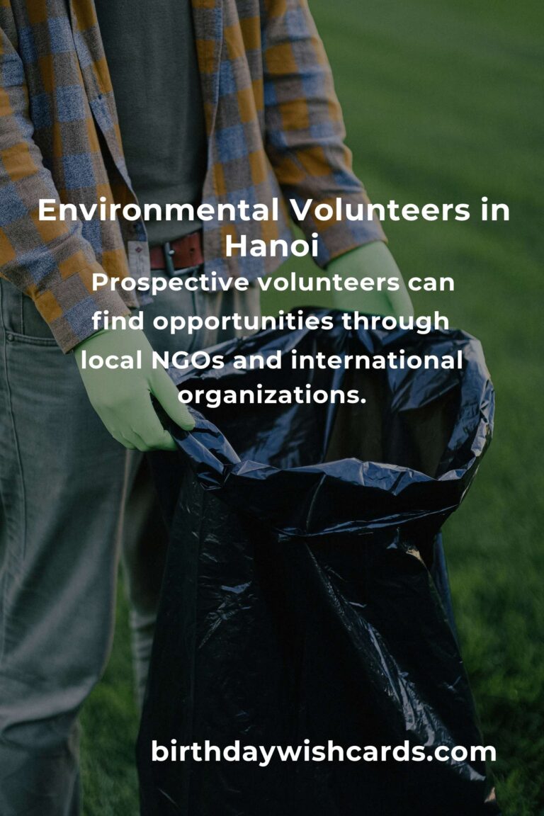 Environmental Volunteering Opportunities in Hanoi for a Greener 2025