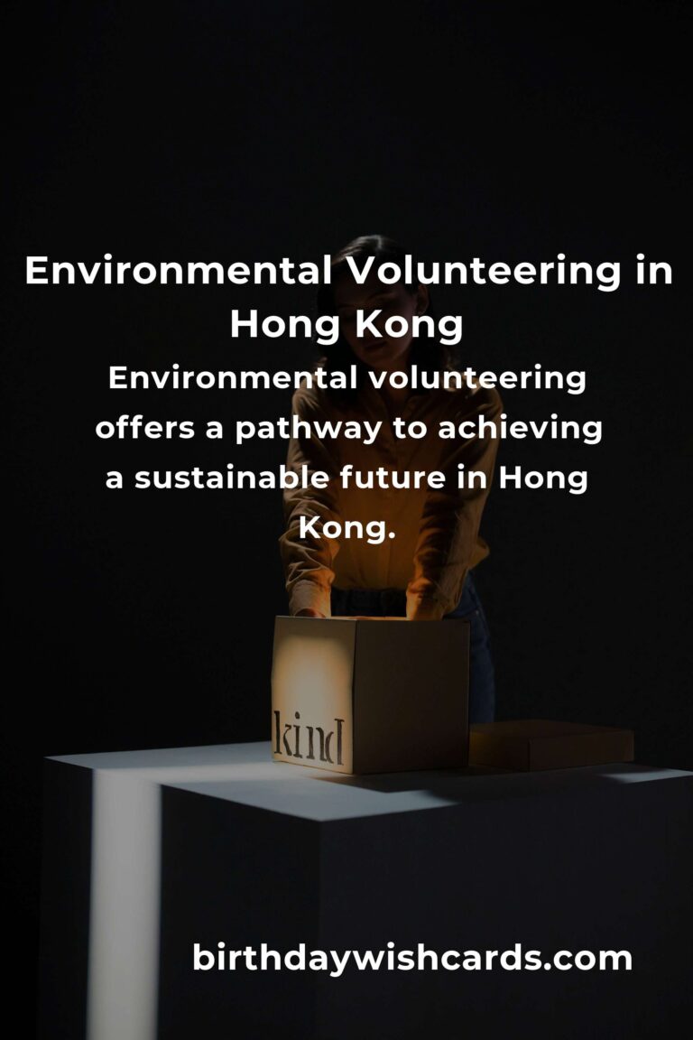 Environmental Volunteering Opportunities in Hong Kong for a Sustainable Future