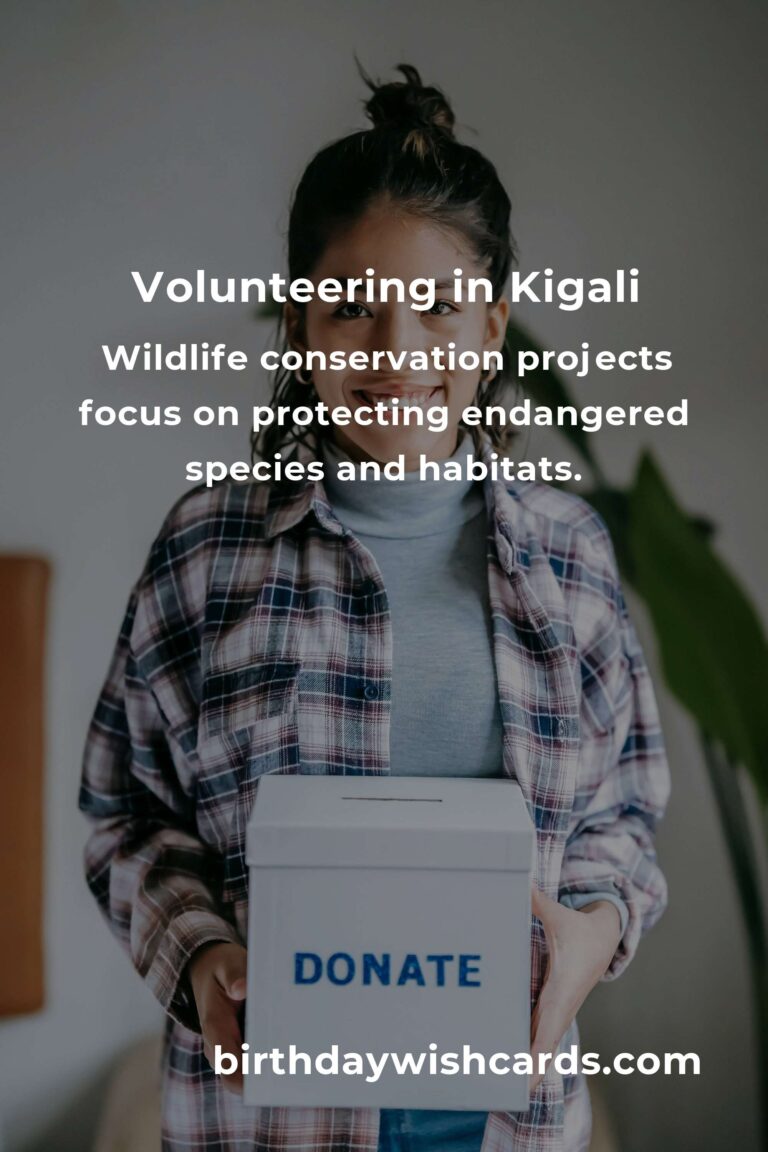 Environmental Volunteering Opportunities in Kigali for 2025