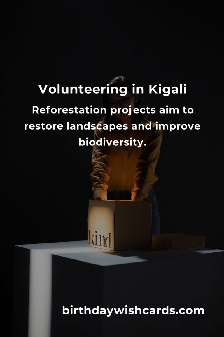 Environmental Volunteering Opportunities in Kigali for 2025