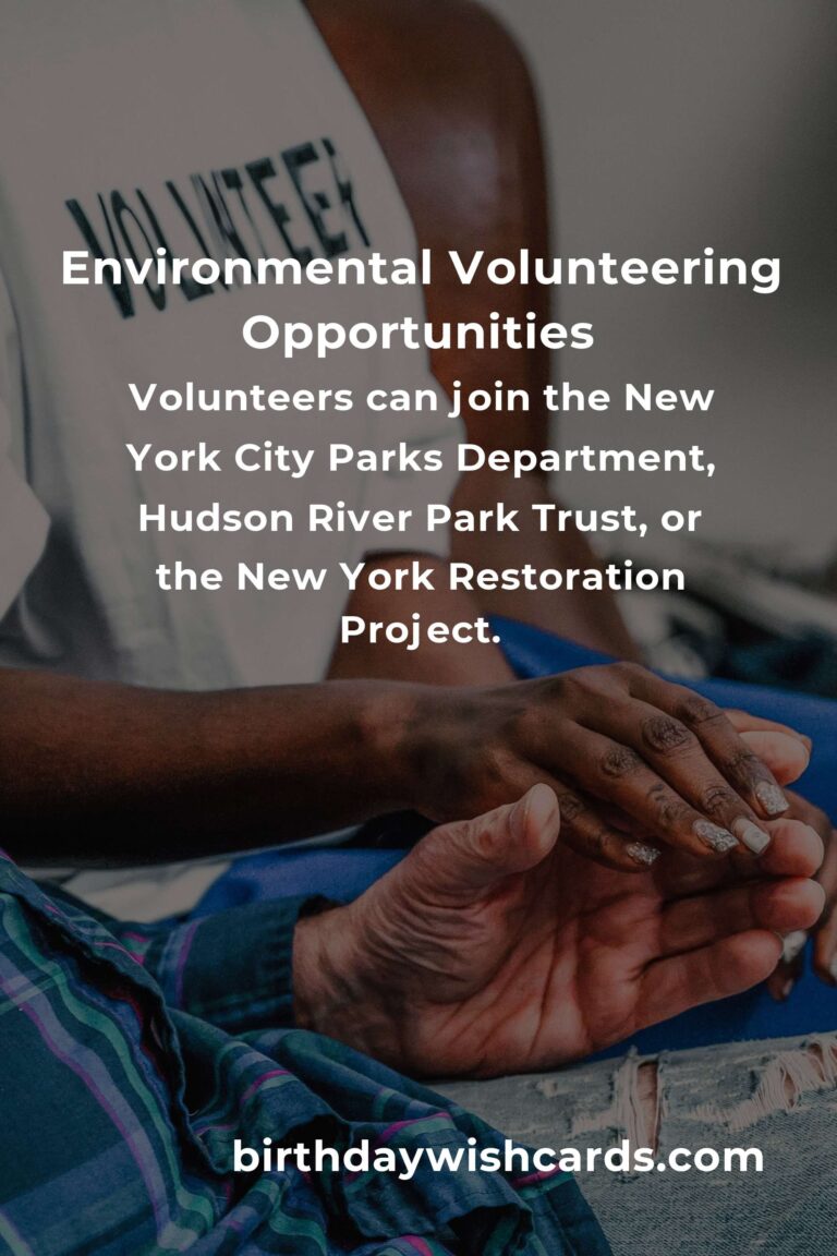 Environmental Volunteering Opportunities in New York for 2025
