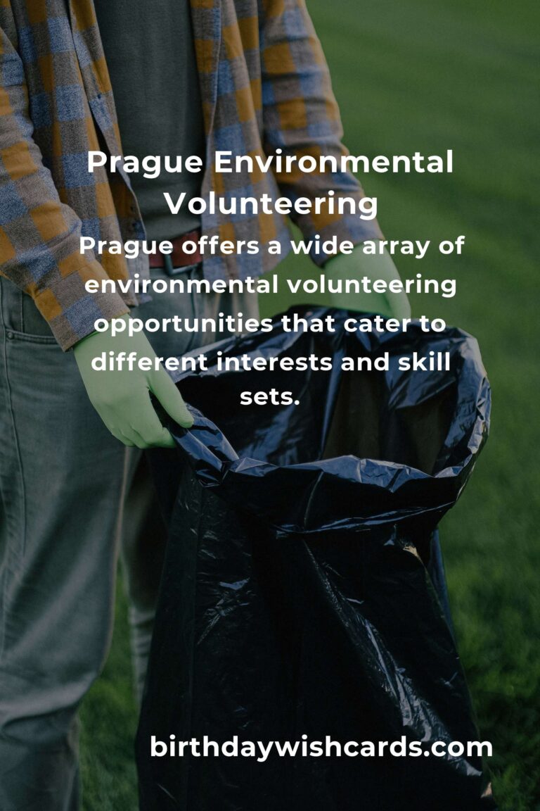Environmental Volunteering Opportunities in Prague
