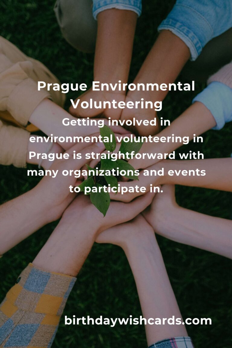 Environmental Volunteering Opportunities in Prague